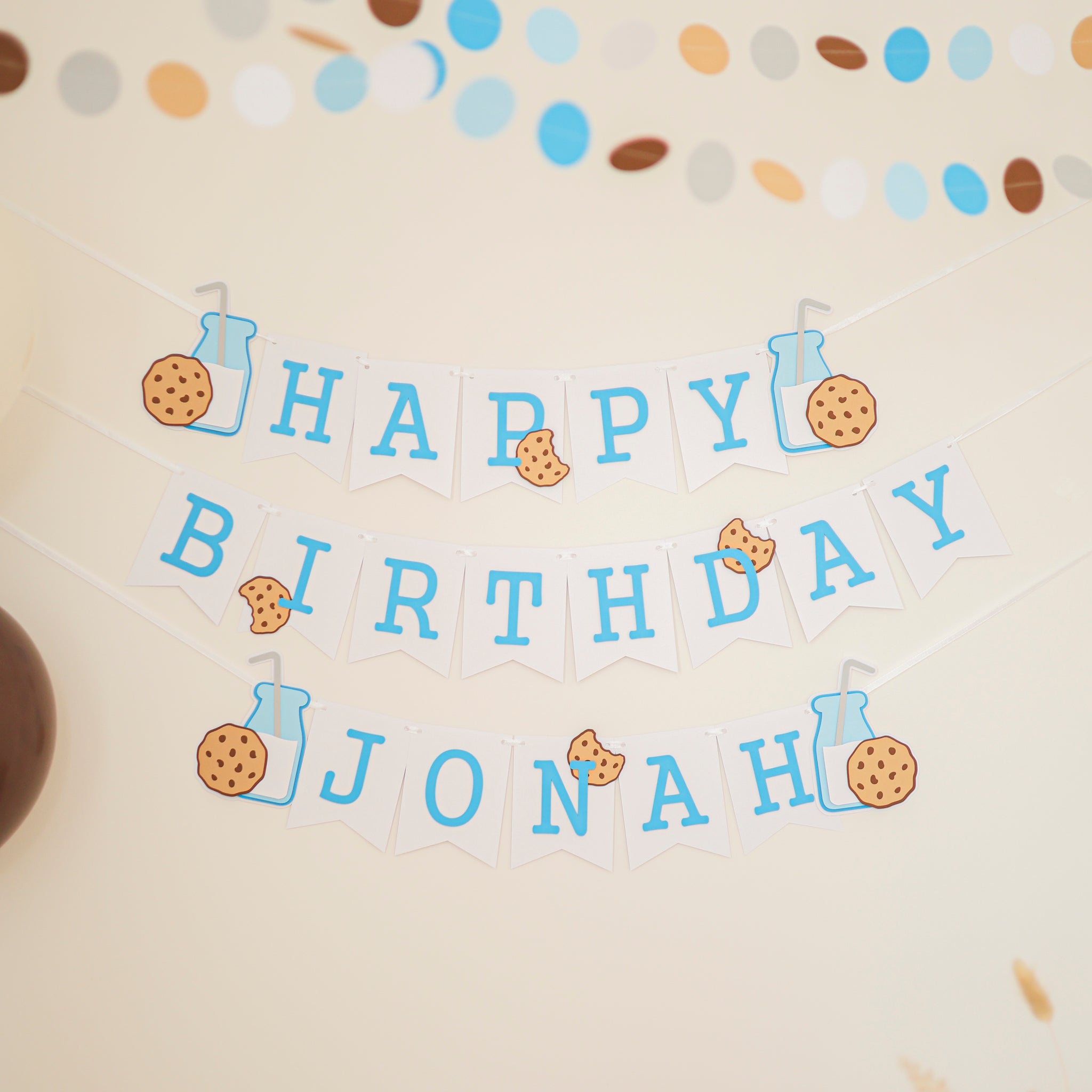 Milk Cookies Banner, One Sweet Boy, First Birthday Banner, Boy 1st Birthday Decorations, One Sweet Cookie