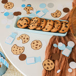 Milk Cookies Confetti, Milk and Cookies First Birthday Decoration, One Sweet Boy Birthday, Twin Birthday, One Sweet Year, Cookie Party Decor