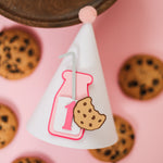 One Sweet Boy Party Hat, Milk and Cookies First Birthday