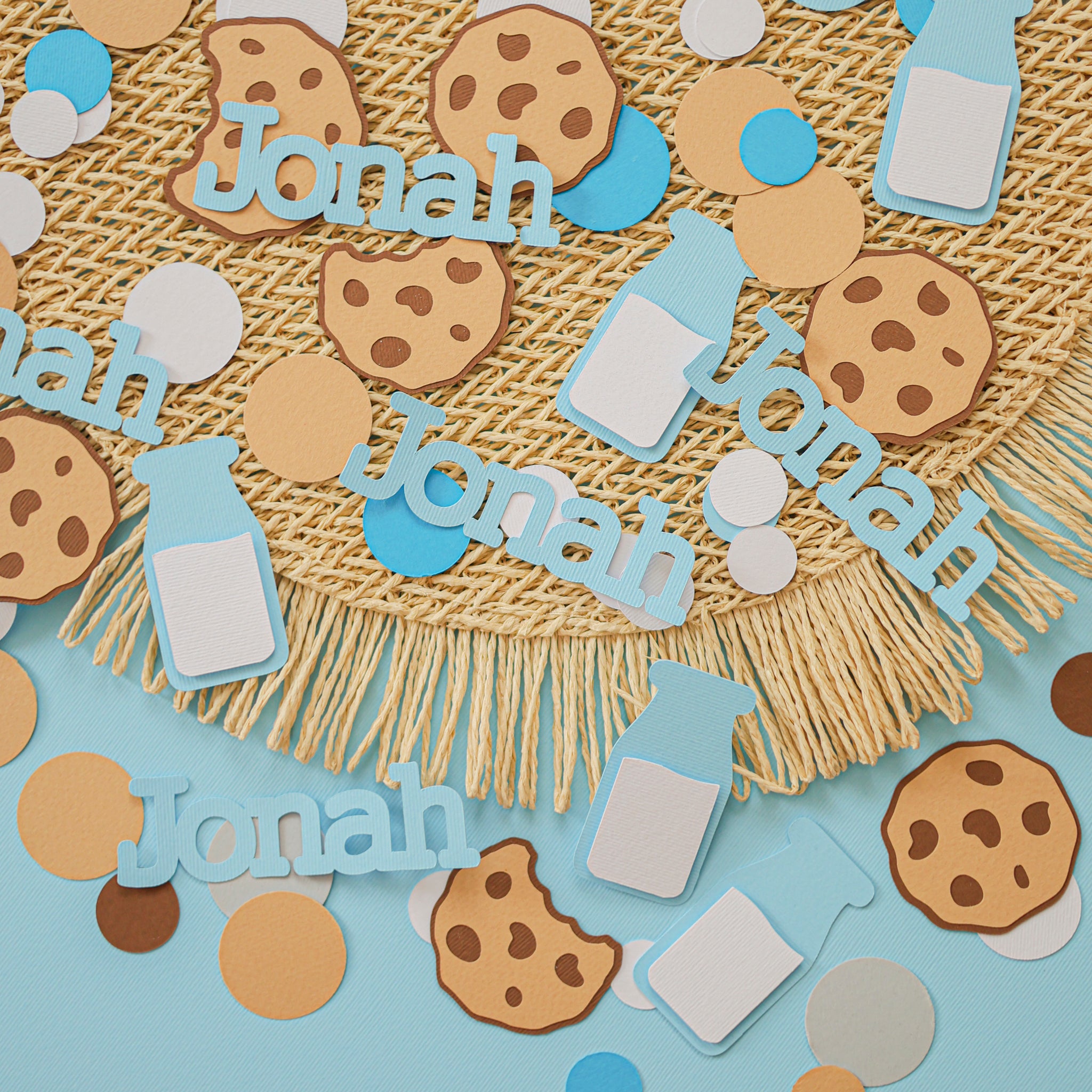 Milk Cookies Confetti, Milk and Cookies First Birthday Decoration, One Sweet Boy Birthday, Twin Birthday, One Sweet Year, Cookie Party Decor