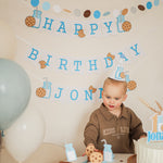One Sweet Boy Party Hat, Milk and Cookies First Birthday