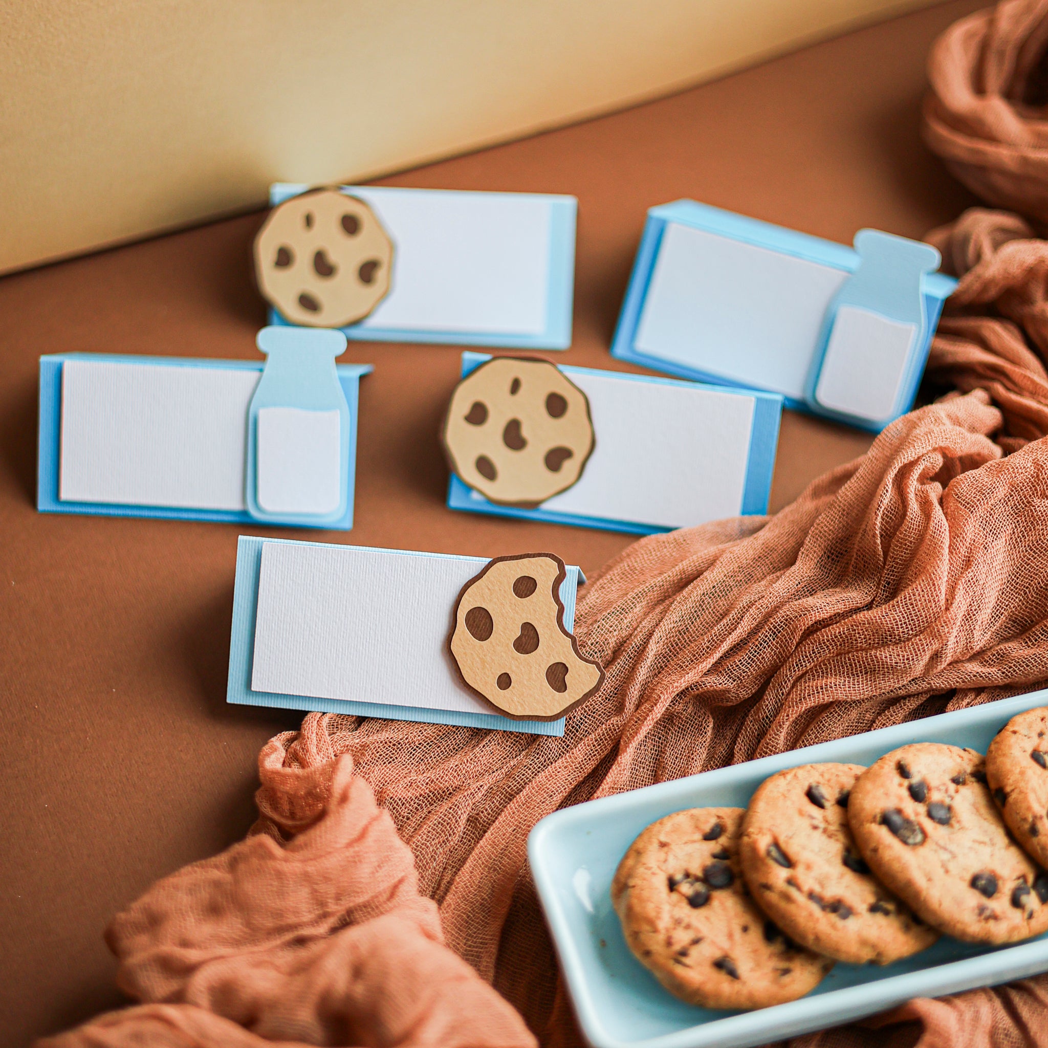 One Sweet Boy Food Label, Milk and Cookie Buffet Card, Boy First Bday