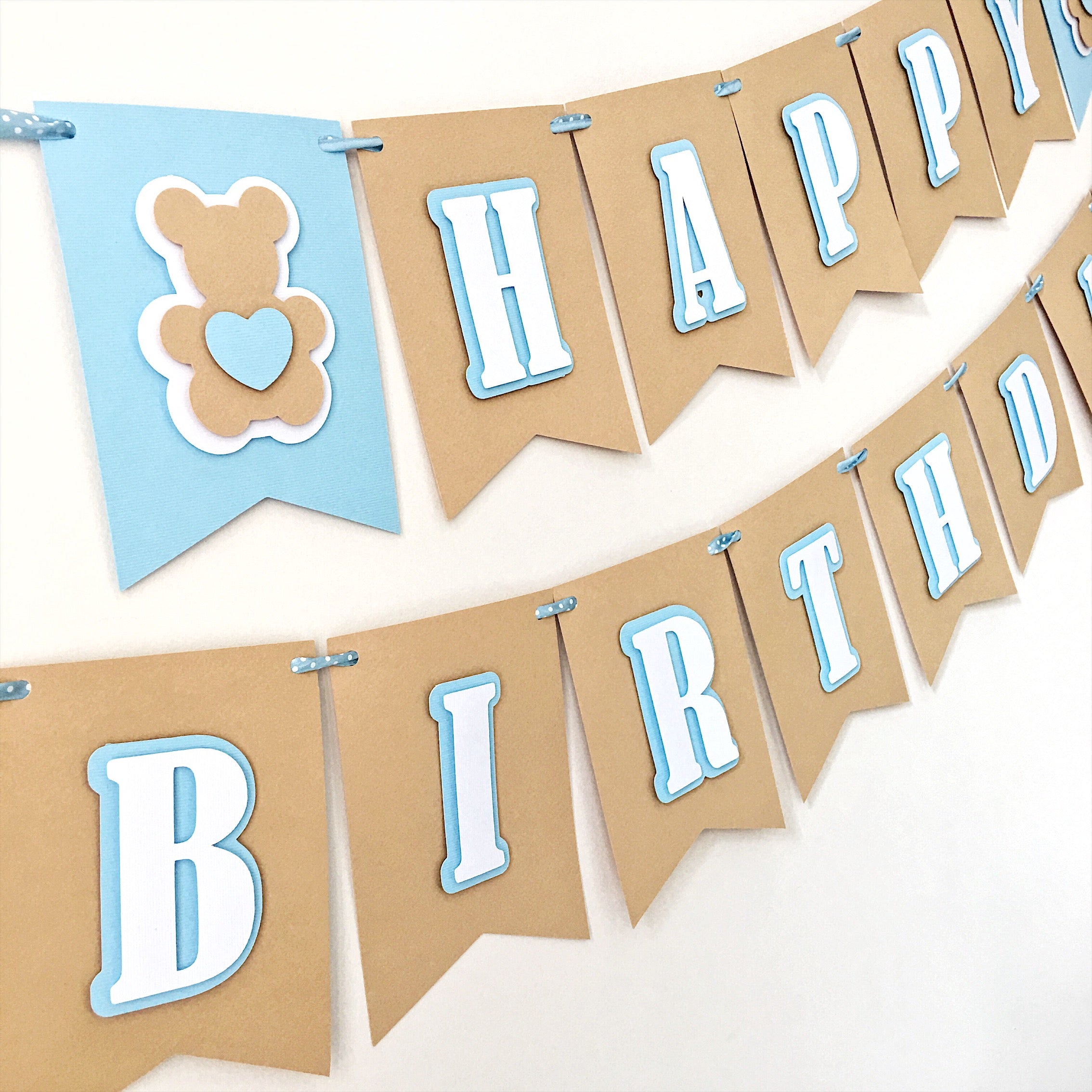 Teddy Bear First Birthday Banner Beary Sweet One Birthday Party Decorations