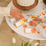 Colorful confetti with name