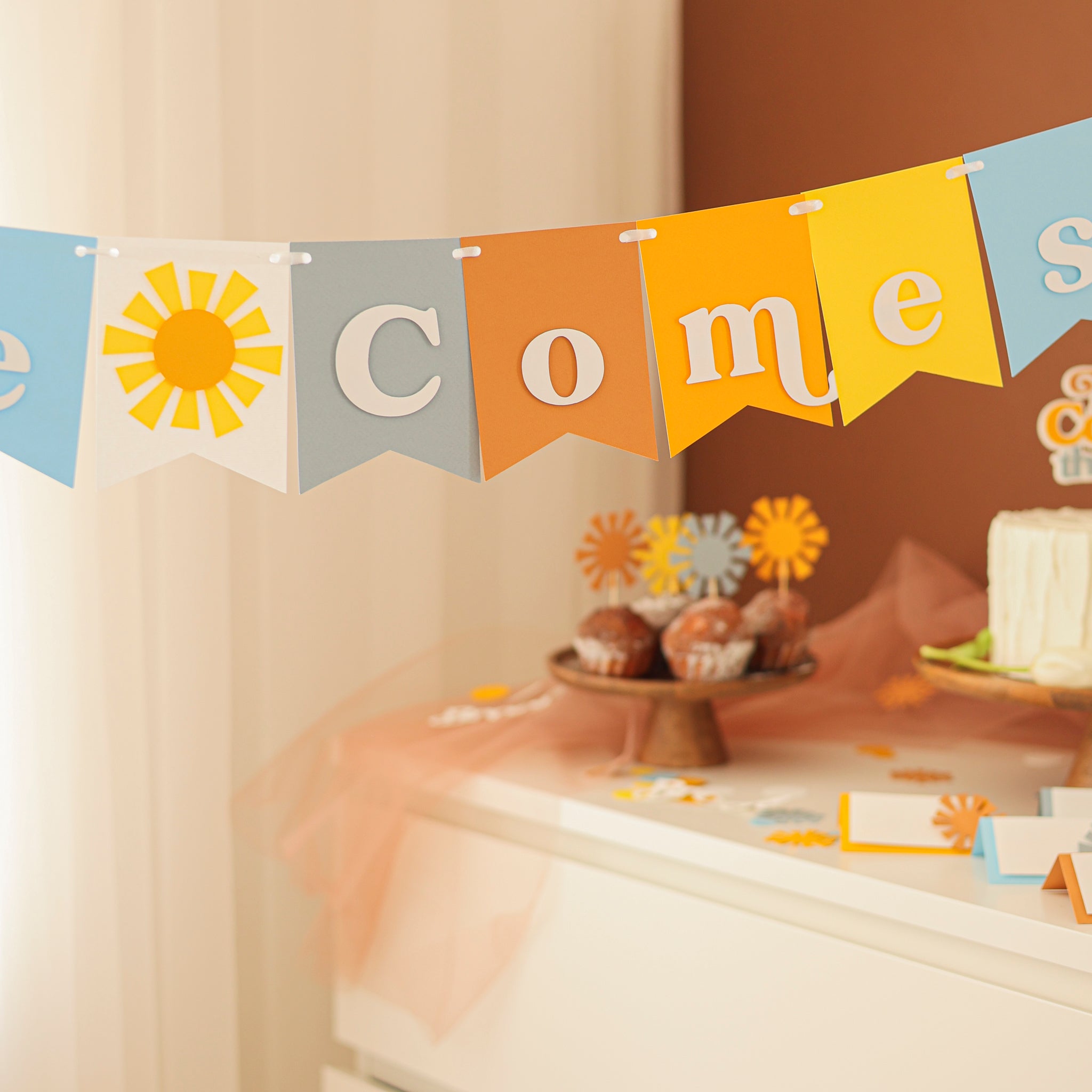 Here Comes The Son - Baby Shower & 1st Birthday Decor