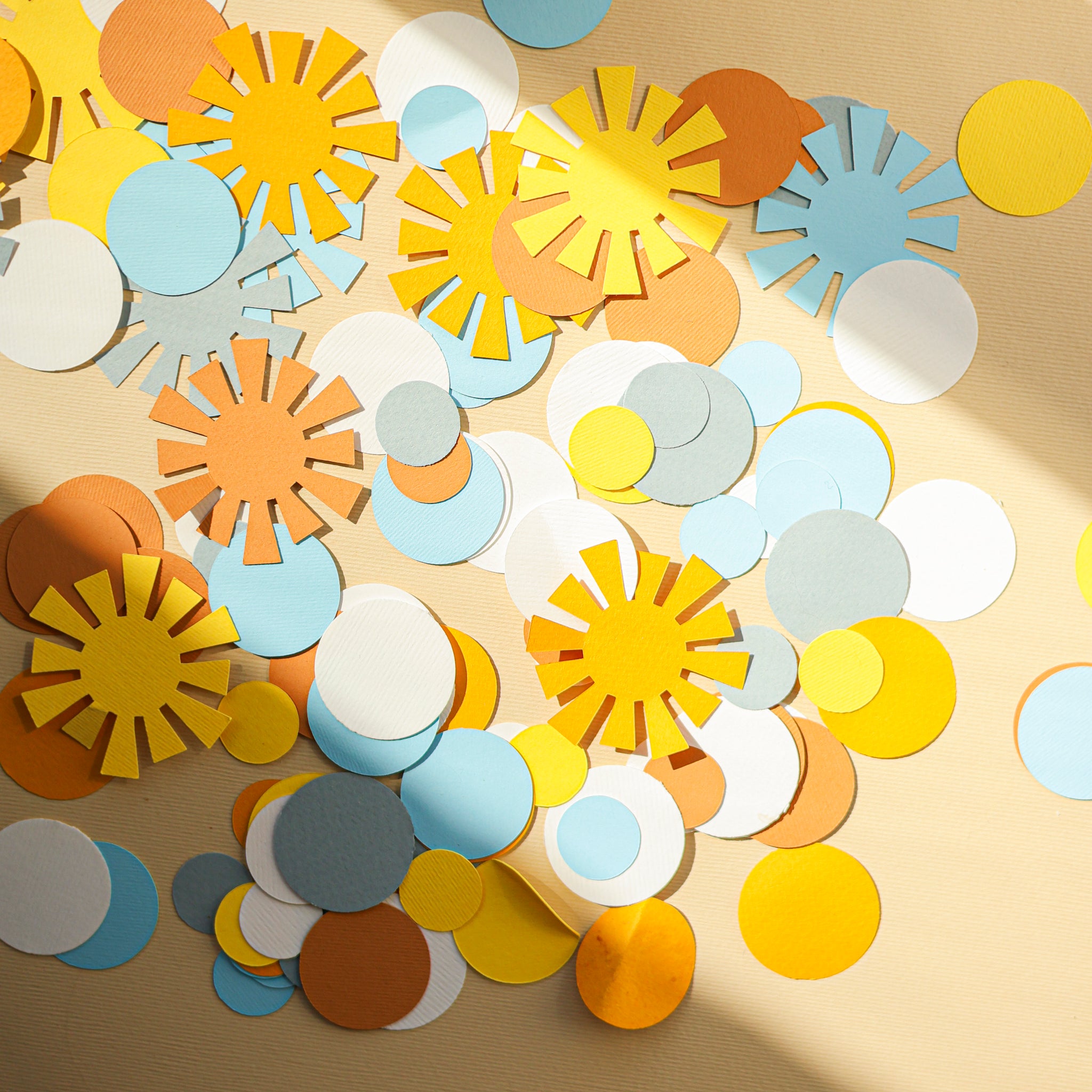 Colorful confetti with name