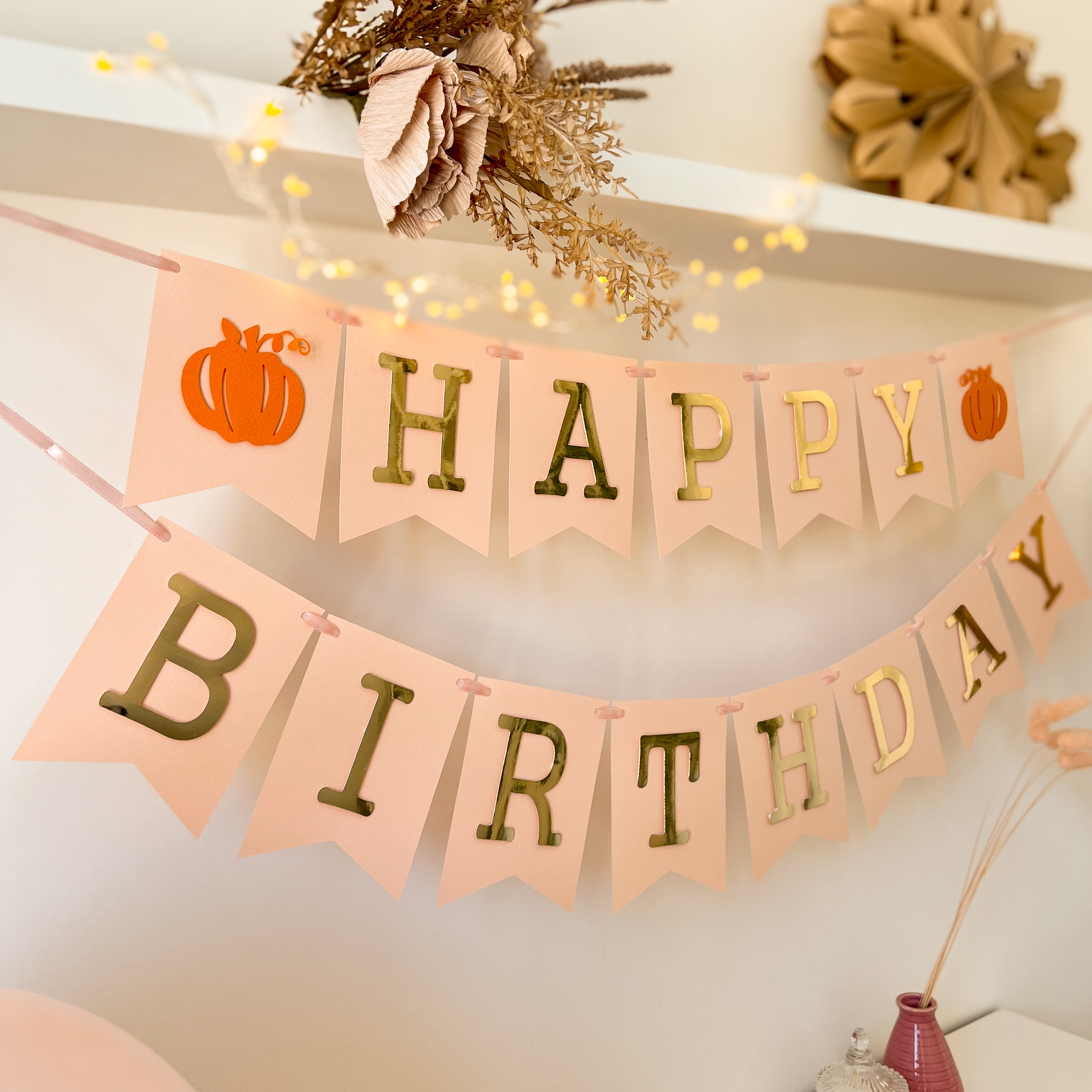 Little Pumpkin First Birthday Banner Little Pumpkin Themed