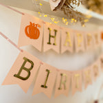 Little Pumpkin First Birthday Banner Little Pumpkin Themed