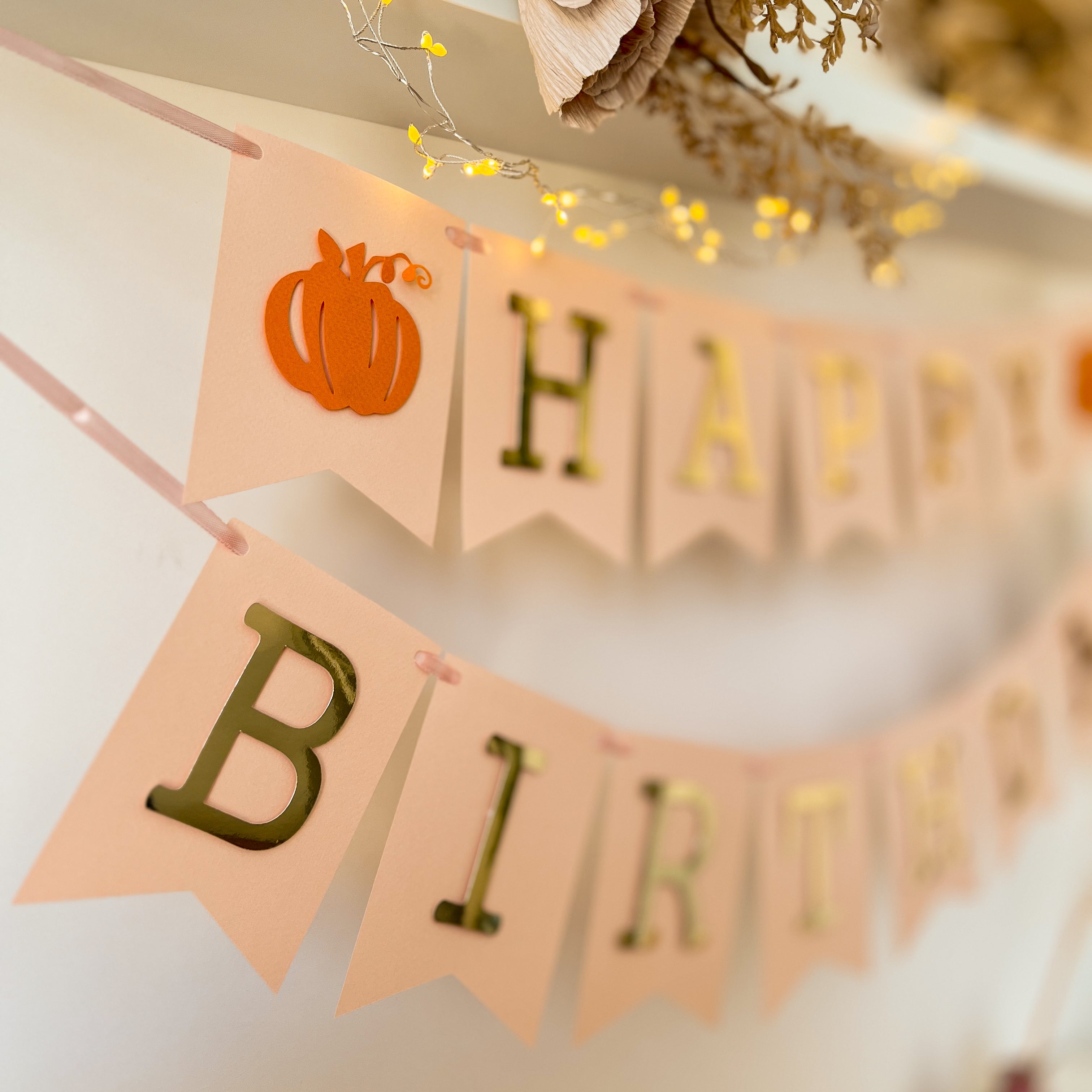 Little Pumpkin First Birthday Banner Little Pumpkin Themed