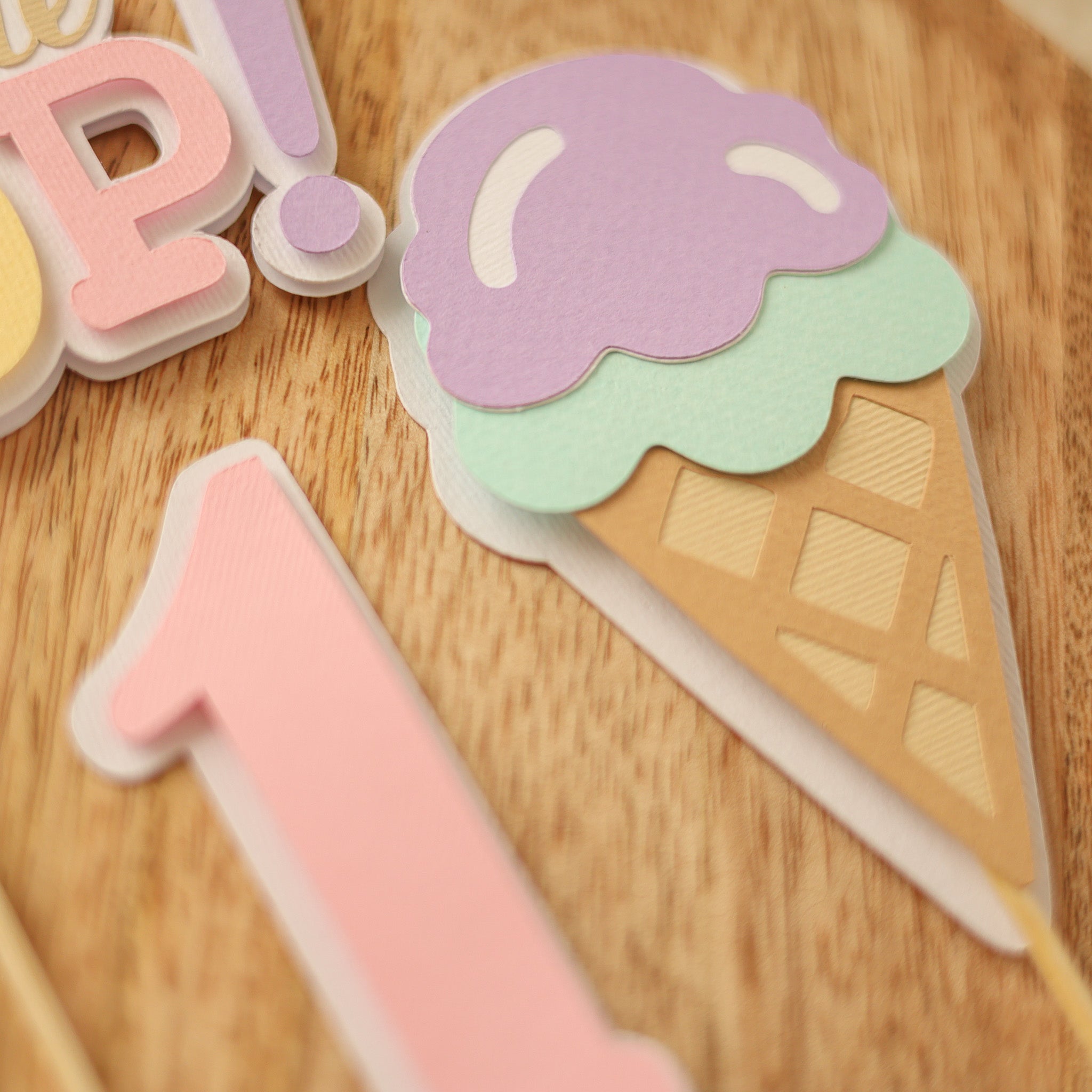 Ice Cream Centerpieces Here's the Scoop Birthday party Sweet One