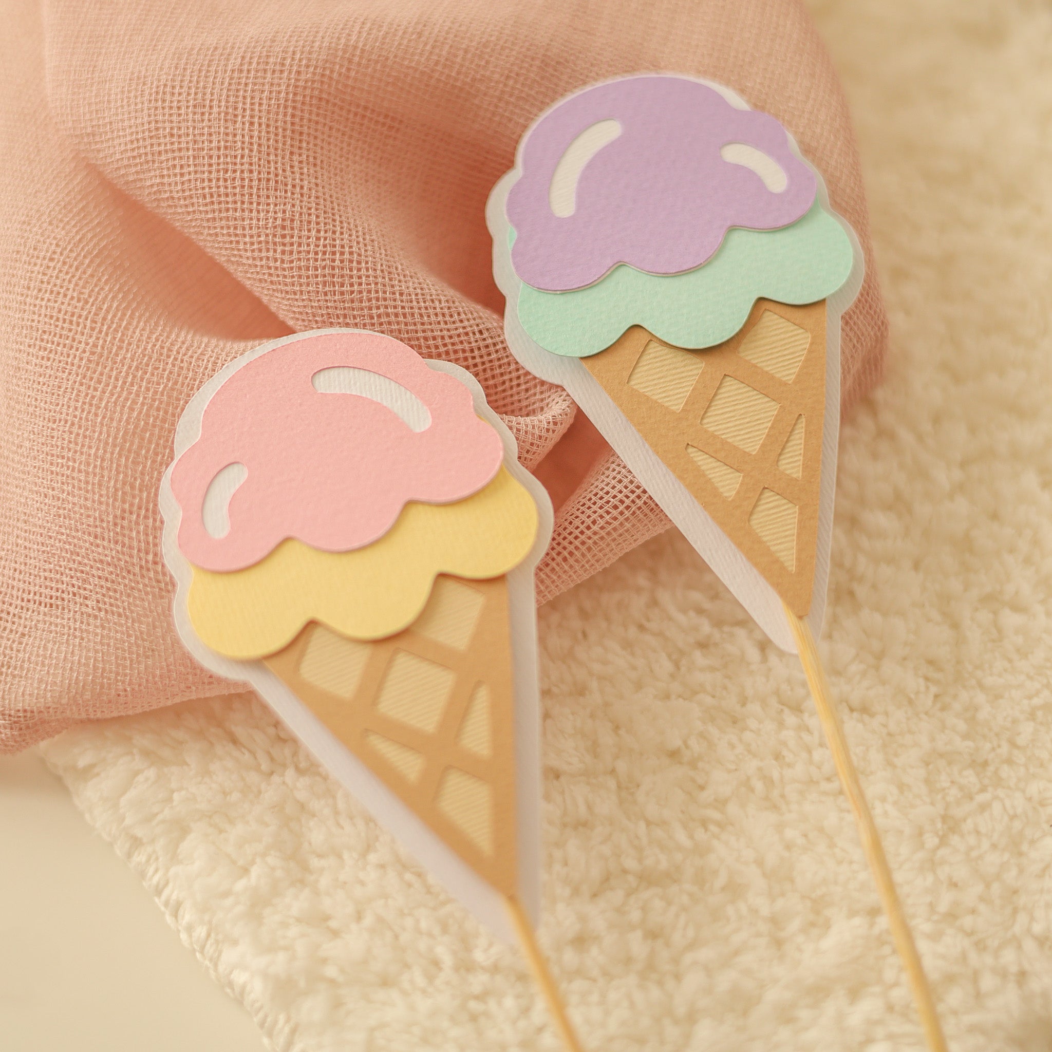 Ice Cream Centerpieces Here's the Scoop Birthday party Sweet One
