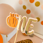 Pumpkin Cake Topper Our Little Pumpkin 1st Birthday Decorations 