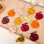 Autumn Pumpkin Cupcake Toppers Fall Pumpkin Baby Shower