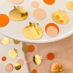 Autumn Pumpkin Paper Confetti Thanksgiving Table Decorations