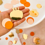 Autumn Pumpkin Paper Confetti Thanksgiving Table Decorations