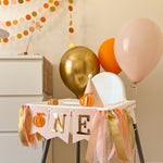 Pumpkin One High Chair Banner Fall First Happy Birthday