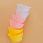 Sun Cupcake Wrappers, Pink Yellow Wrappers