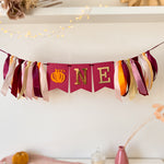 Pumpkin One High Chair Banner Fall First Happy Birthday