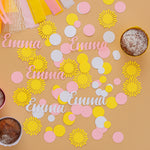 Sunshine Confetti, Sun Baby Shower, You are my Sunshine Birthday Decorations