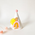 Girl Boho Sun Party Hat Boho Sun themed Here Comes the Sun Birthday 