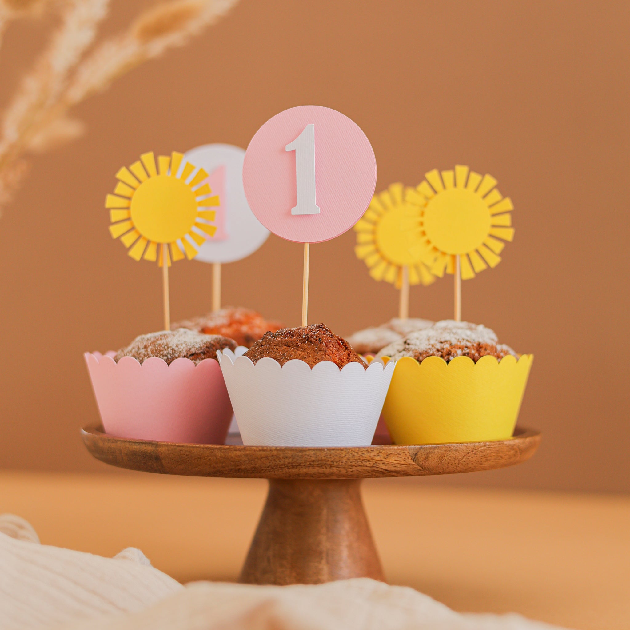 Sun Cupcake Toppers, You Are My Sunshine
