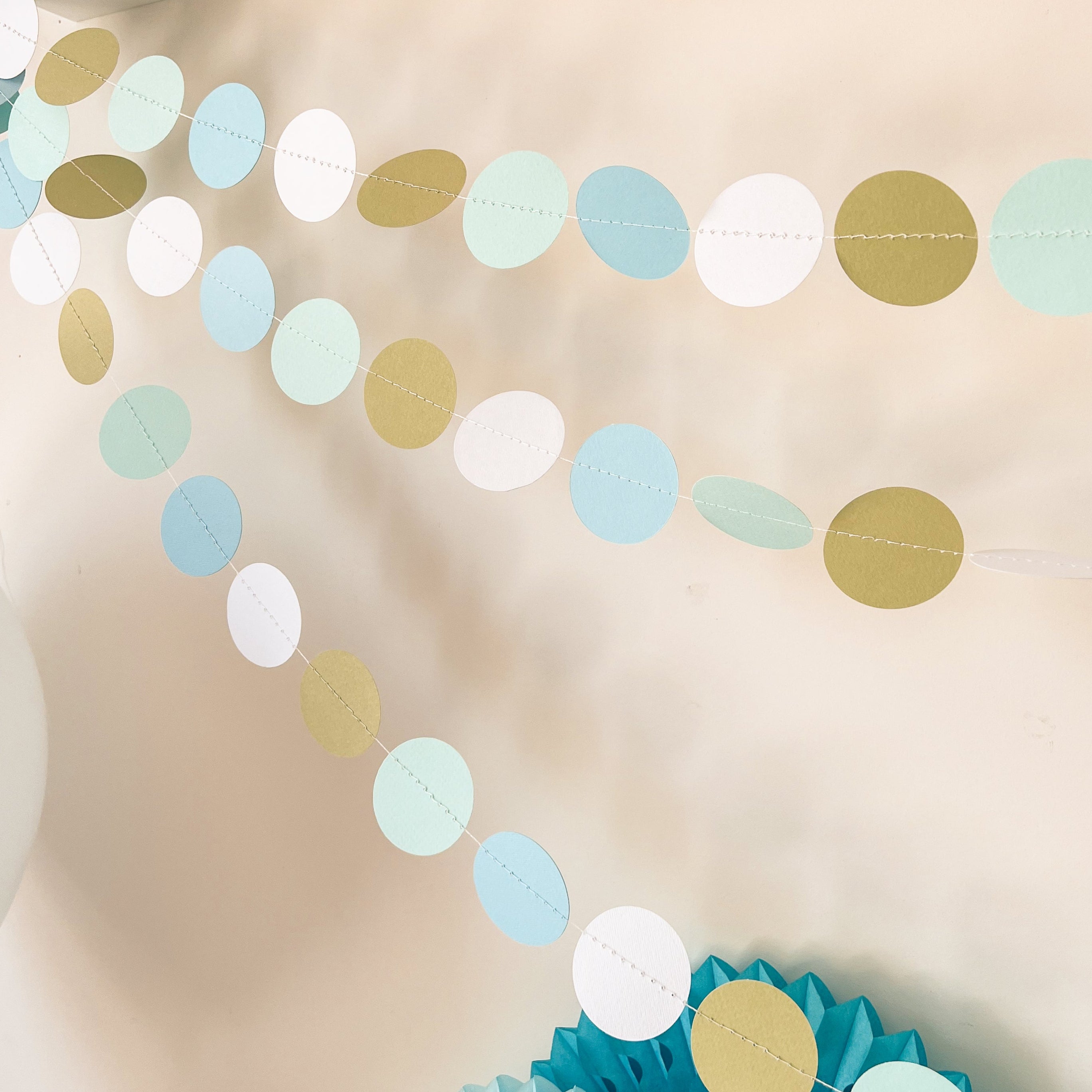 Turtle Circle Garland Under the Sea and Beach Party Decor