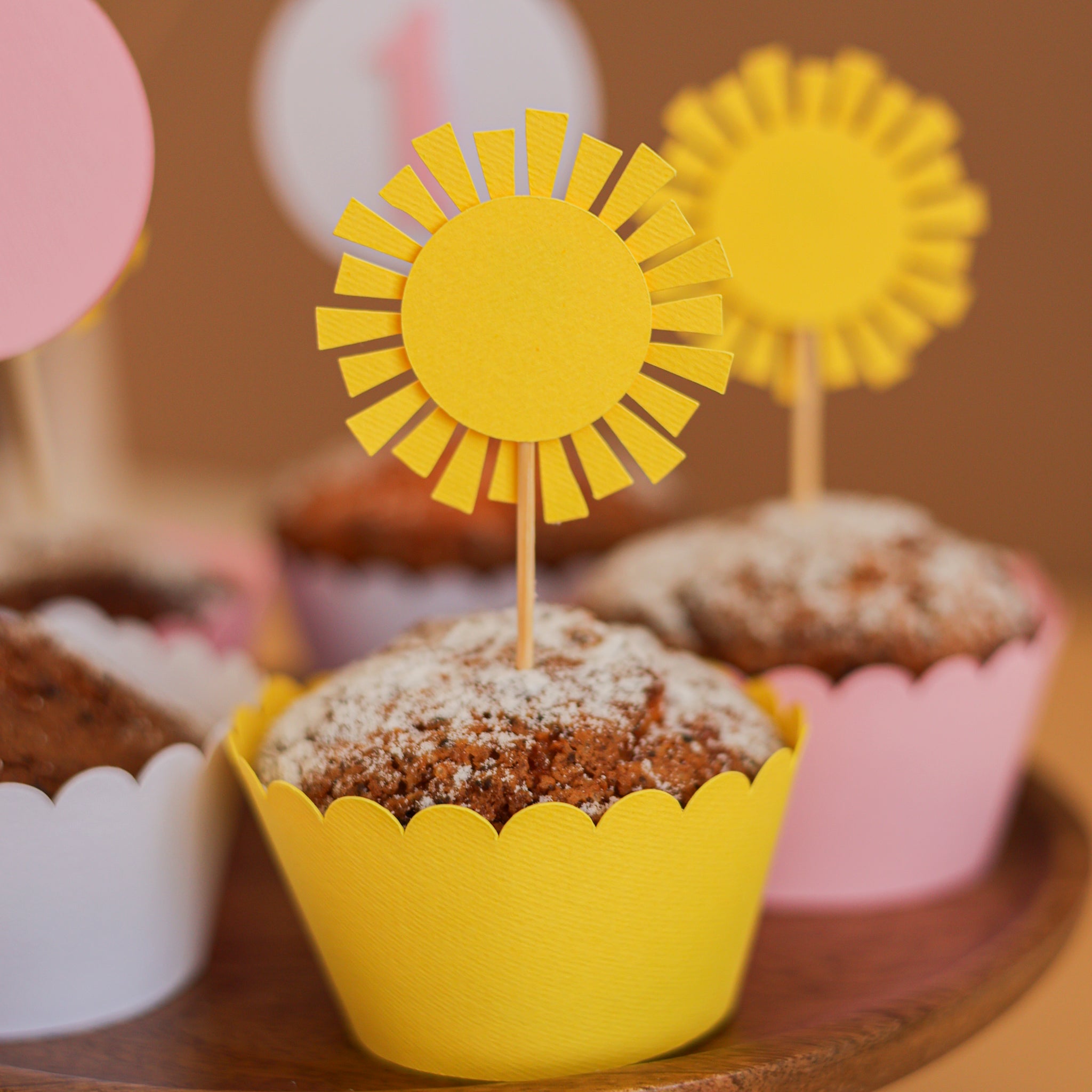Sun Cupcake Toppers, You Are My Sunshine