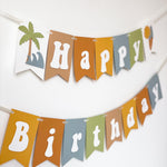The Big One Surf Birthday Banner The Big One Surf Birthday Decorations Beach Theme 1st Birthday Party Sun Sand and Surf Birthday Palm Trees