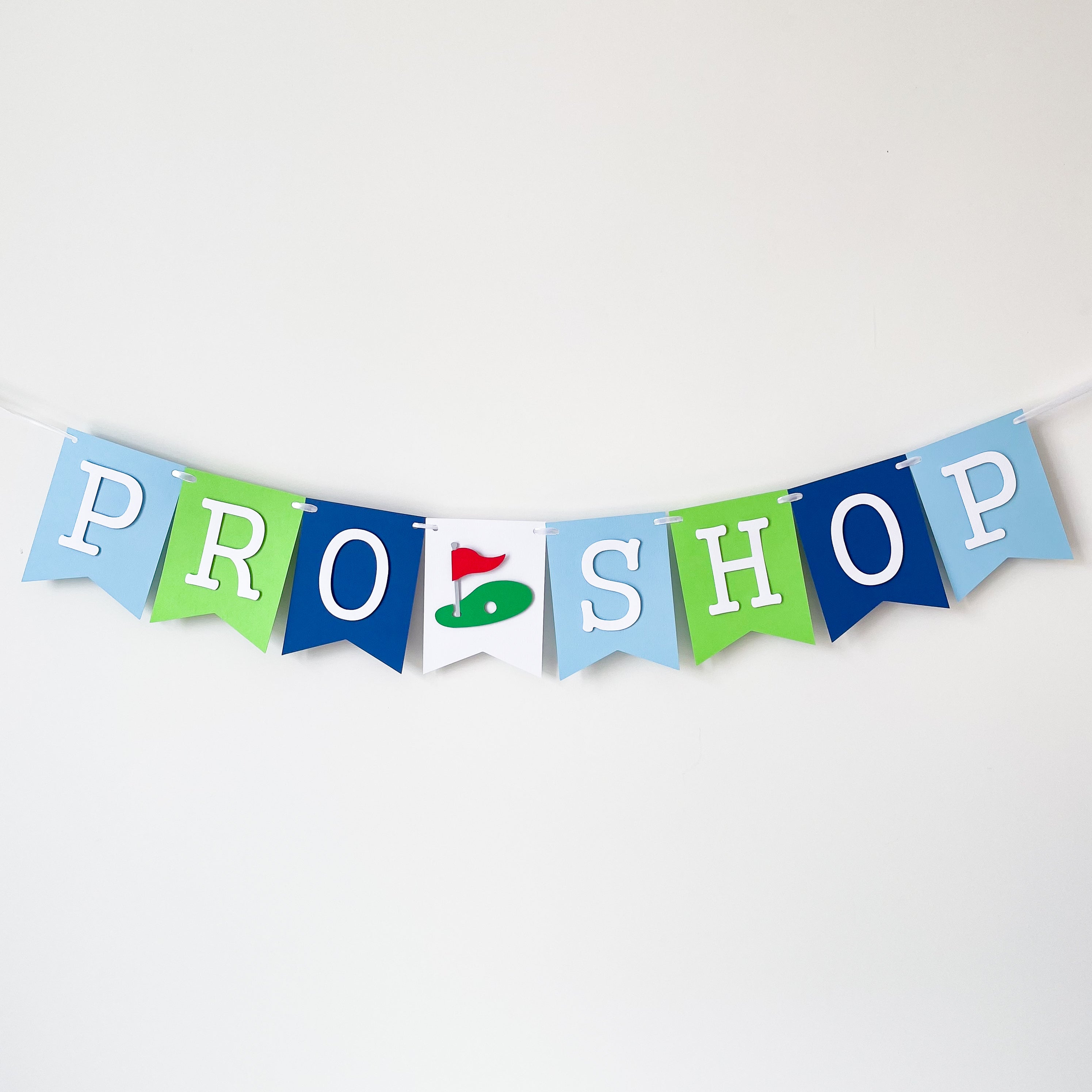 Personalized Golf 1st Birthday Banner for Boy, Let's Par-Tee, Hole in One