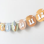 Surf 12 Month Photo Banner Surf theme The Big One Birthday Surfboat Summer or Beach 1st Birthday Party