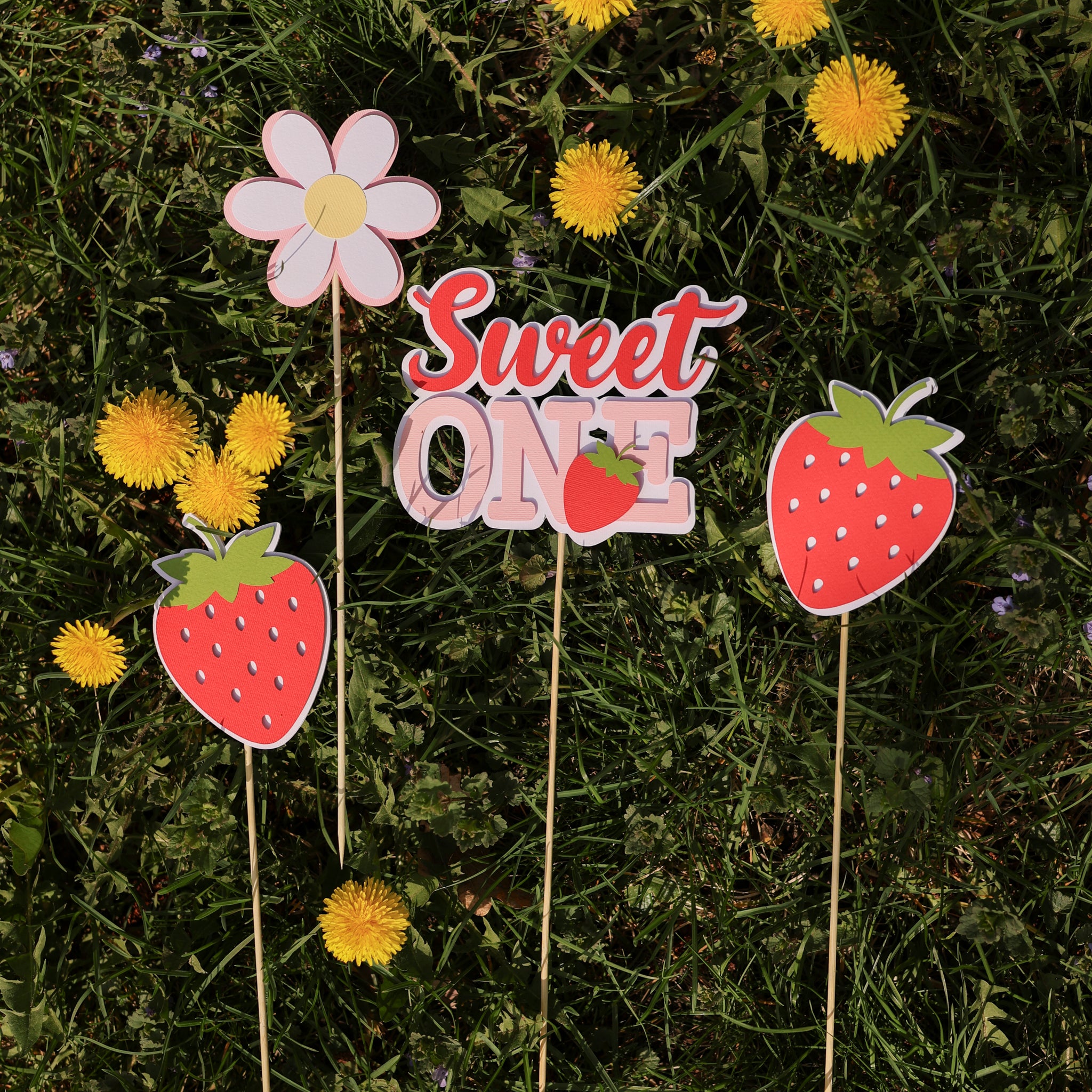 Strawberry Centerpieces Berry Fun to be One Summer Birthday party