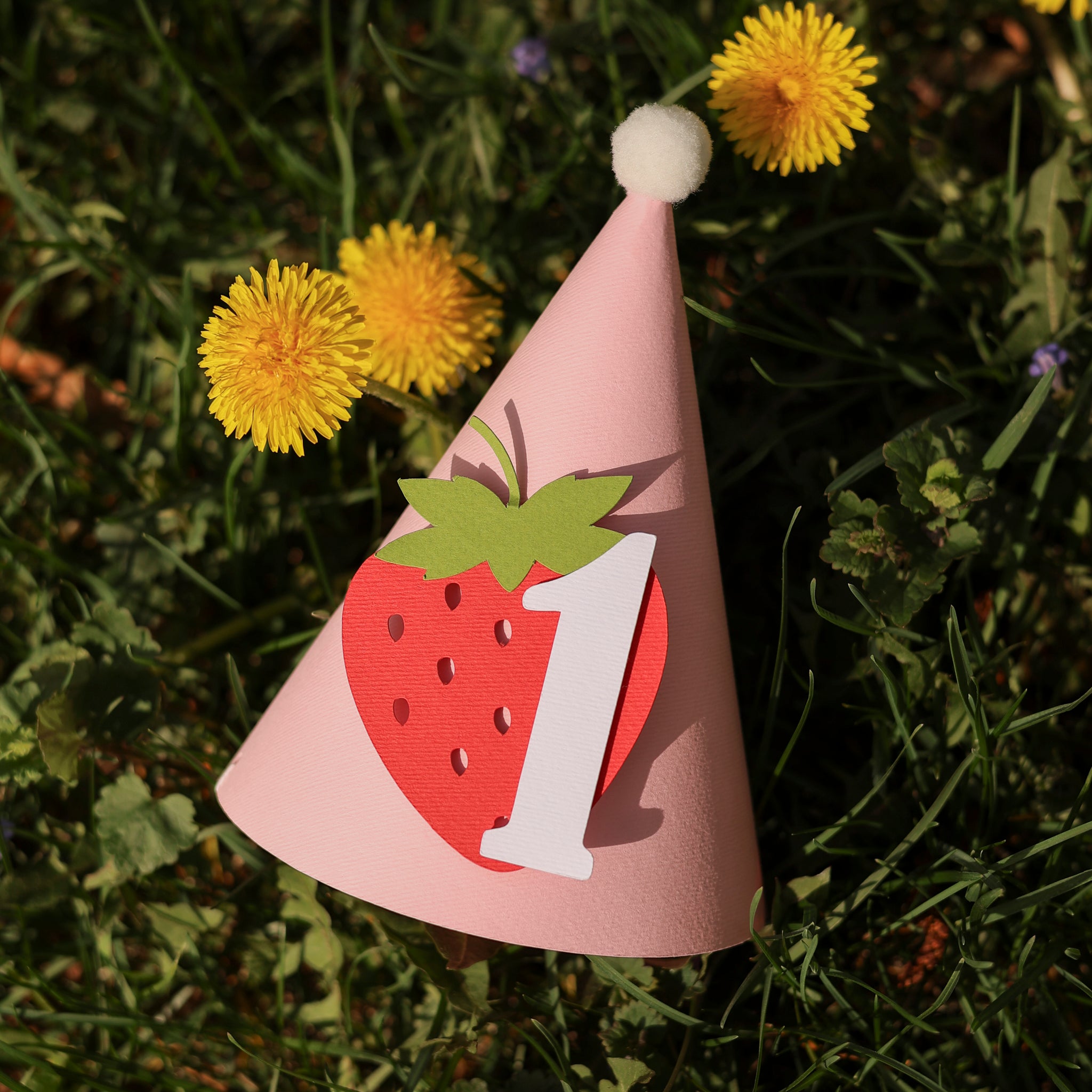 Berry 1st Birthday Hat, Strawberry Birthday Decor