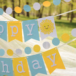 Sunshine Boy 1st Birthday Banner, One in the Sun, Customized Banner