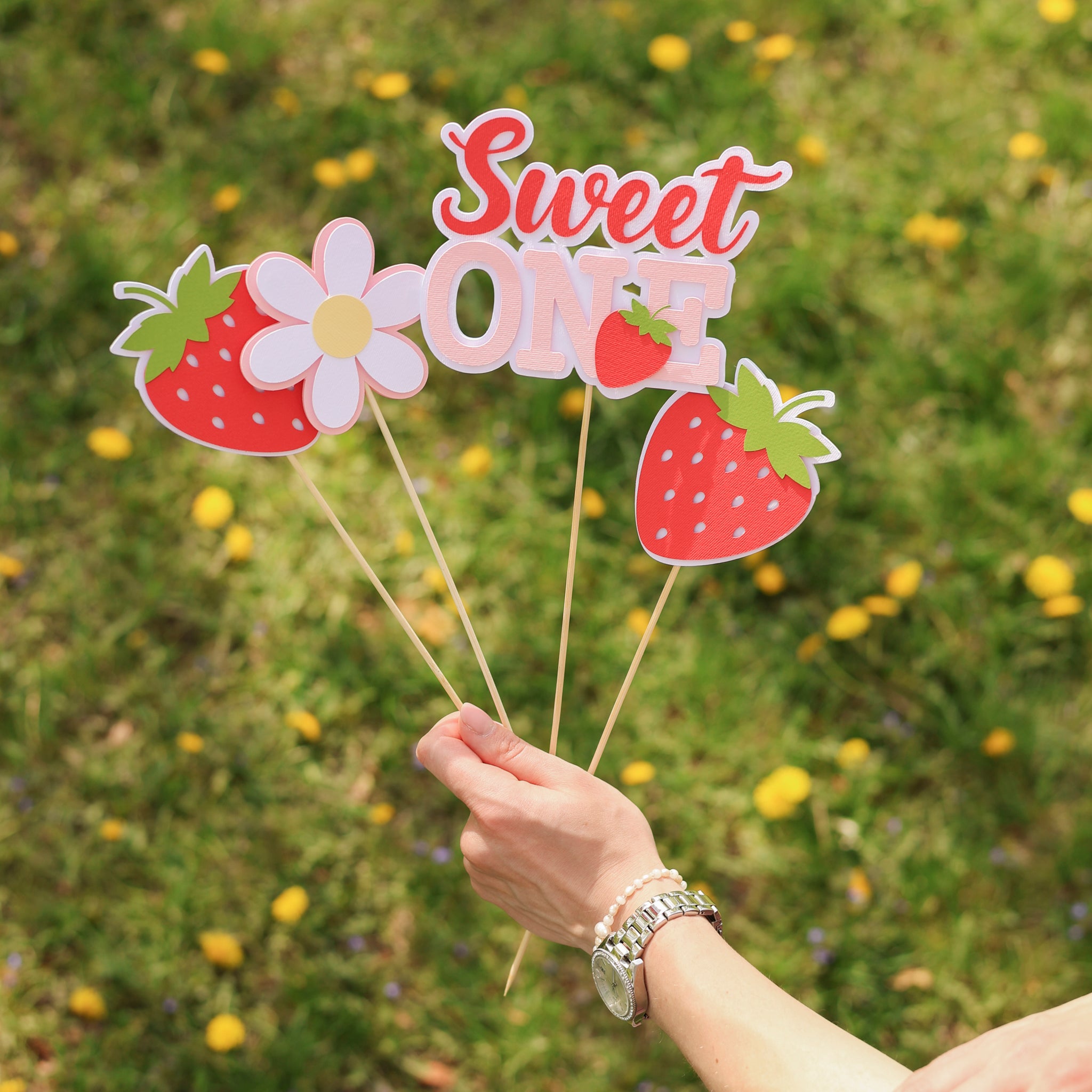 Strawberry Centerpieces Berry Fun to be One Summer Birthday party