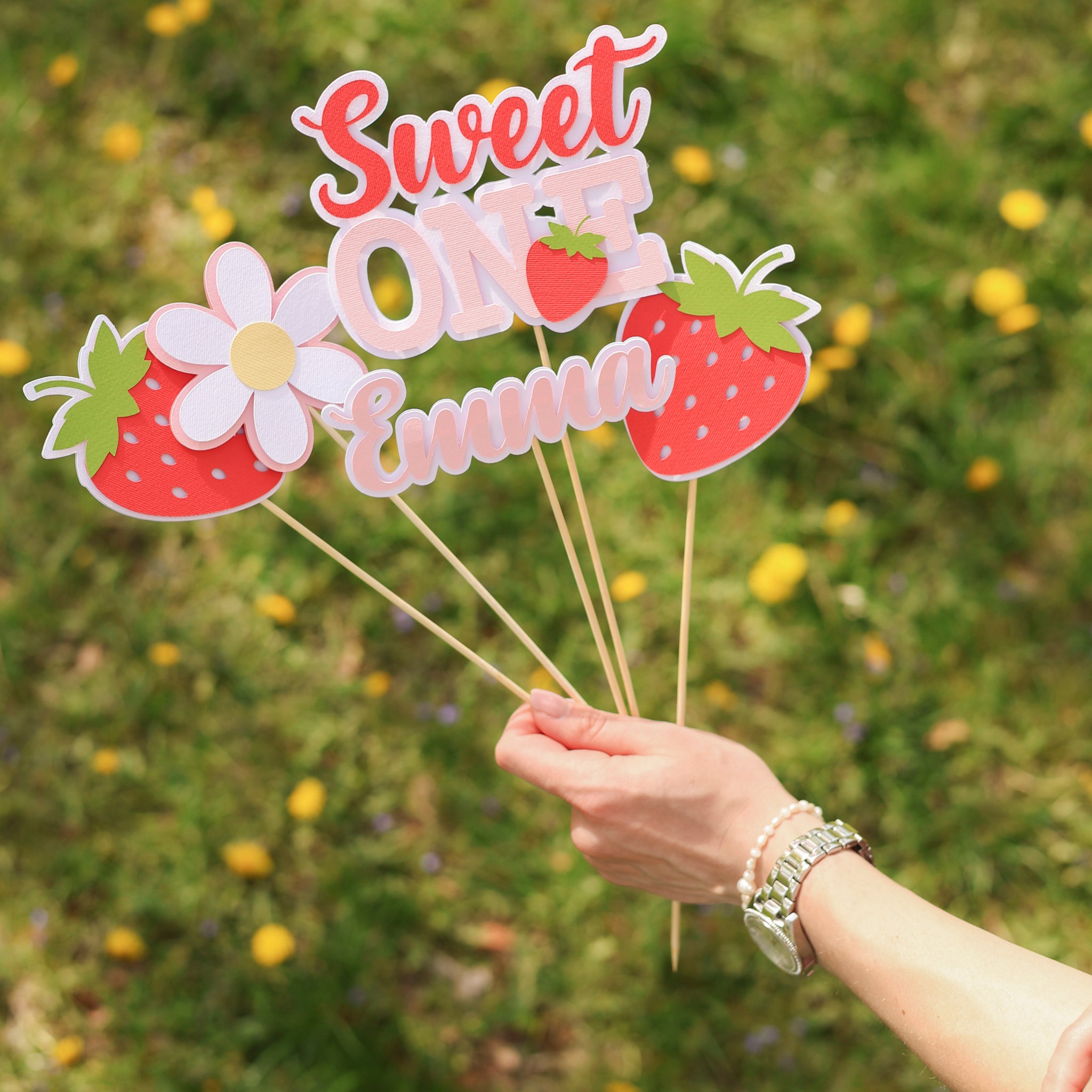 Strawberry Centerpieces Berry Fun to be One Summer Birthday party