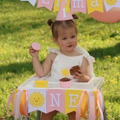 Sunshine High Chair Banner, You are my Sunshine, Sun 1st Birthday