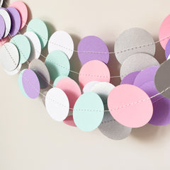 Mermaid Circle Garland for Under-the-Sea or Ocean-Themed Decor
