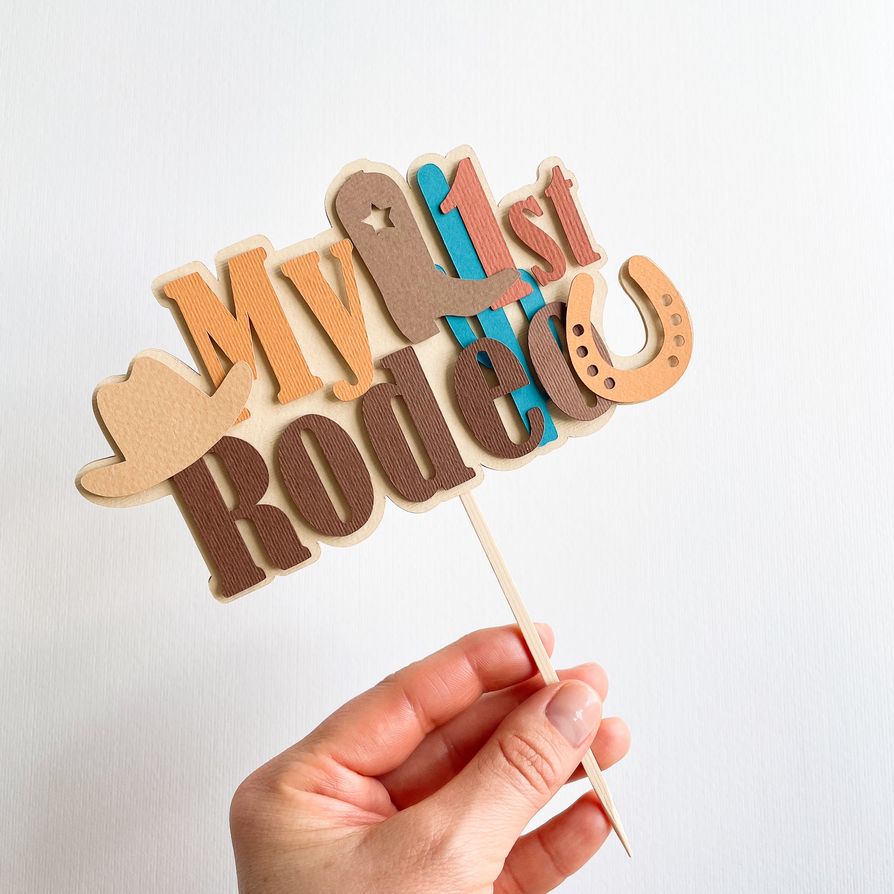 Cowboy Rodeo Cake Topper Cowboy Rodeo 1st Birthday My