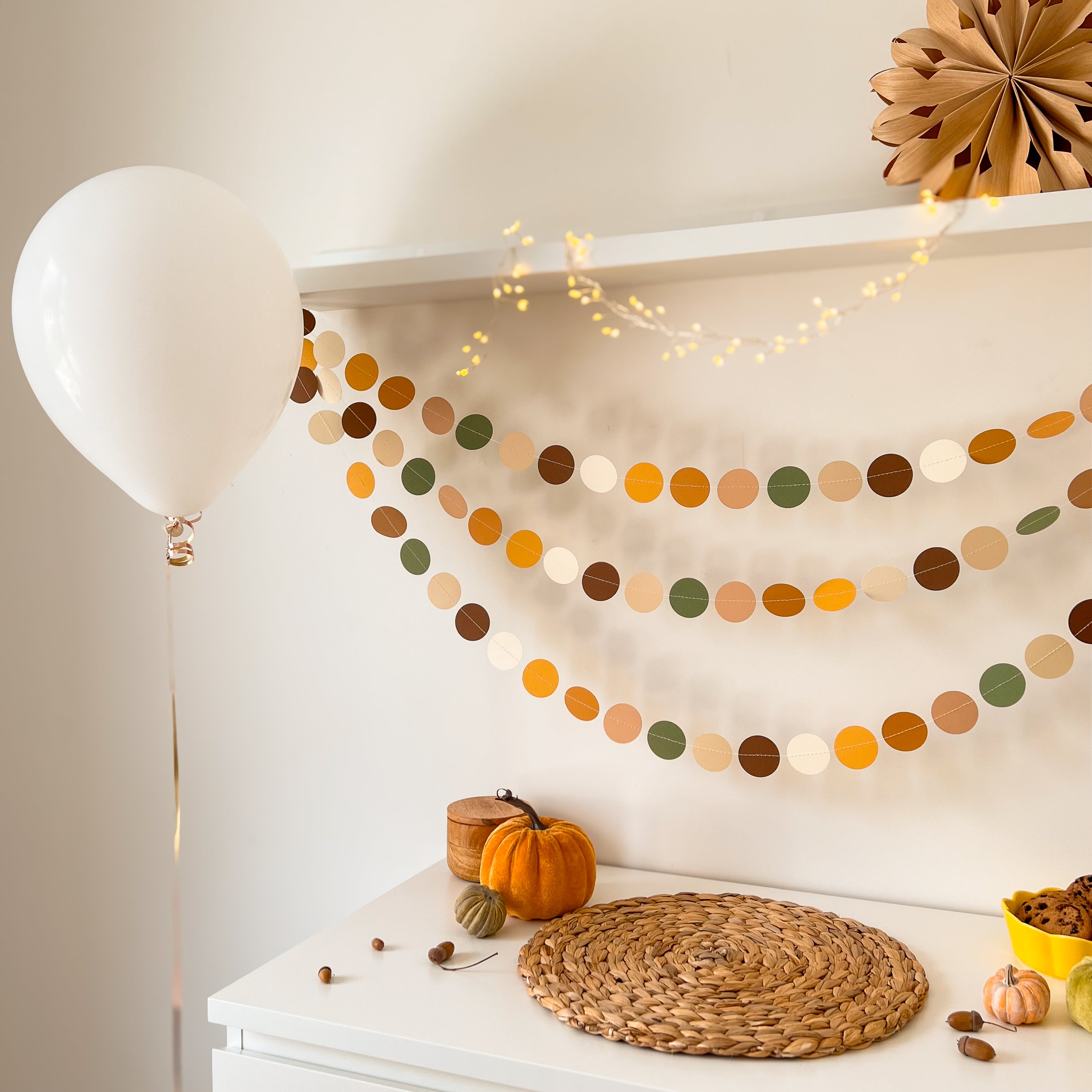 Turkey Garland Thanksgiving Birthday Decorations Fall Autumn Birthday