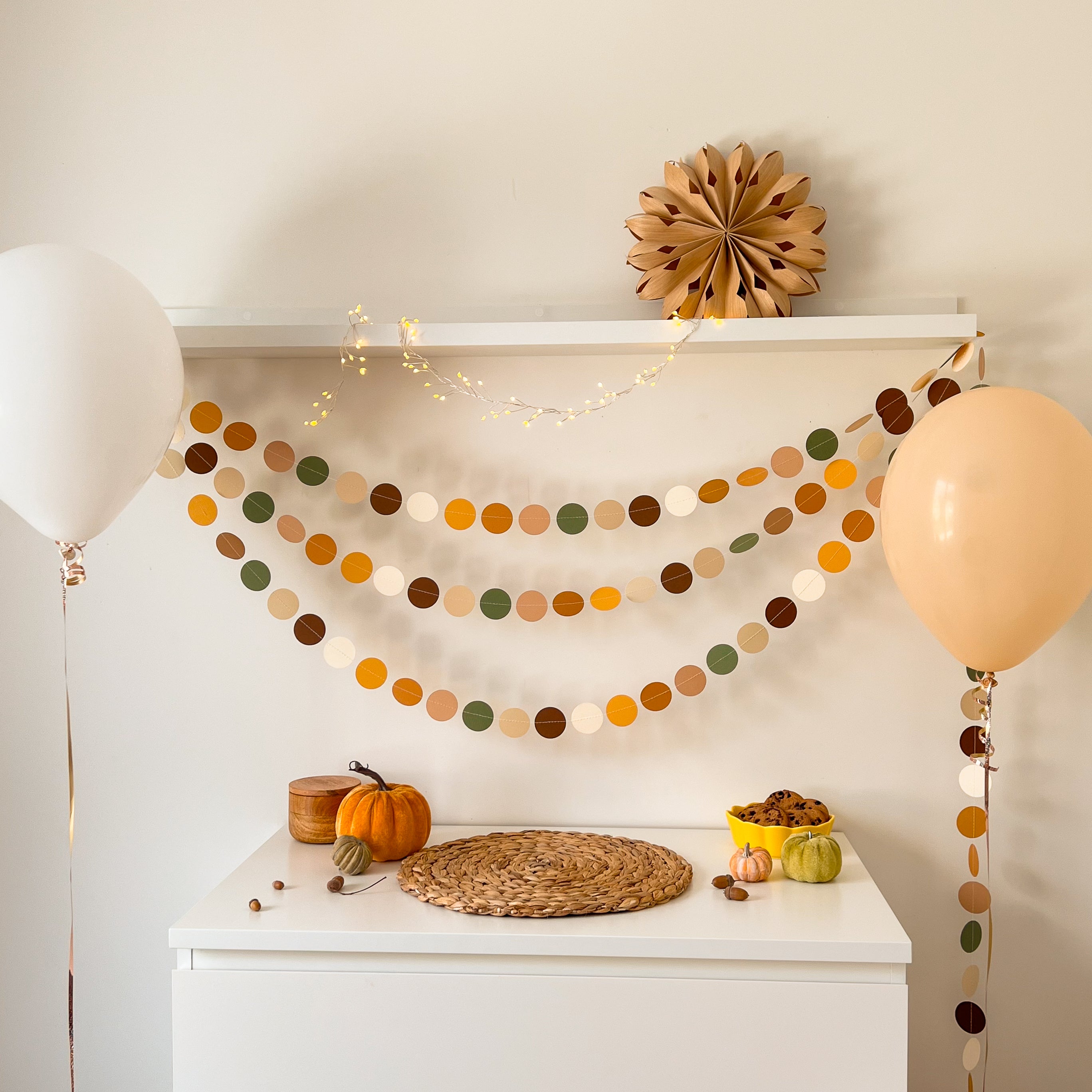 Turkey Garland Thanksgiving Birthday Decorations Fall Autumn Birthday