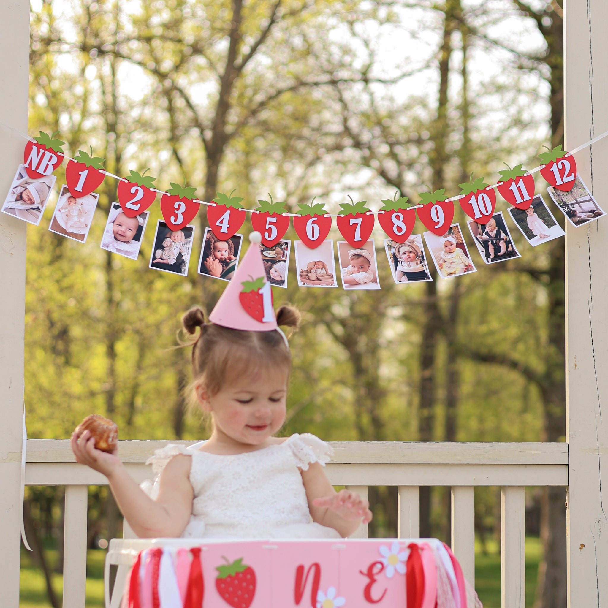 Berry 1st Birthday Hat, Strawberry Birthday Decor