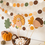 Turkey Centerpieces Autumn 1st Birthday A Little Turkey is on the Way