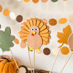 Turkey Centerpieces Autumn 1st Birthday A Little Turkey is on the Way