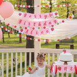 Berry Birthday Banner, Sweet Berry One, Strawberry Party Decorations