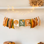 Turkey Highchair Banner Thanksgiving 1st Birthday Party Fall Birthday