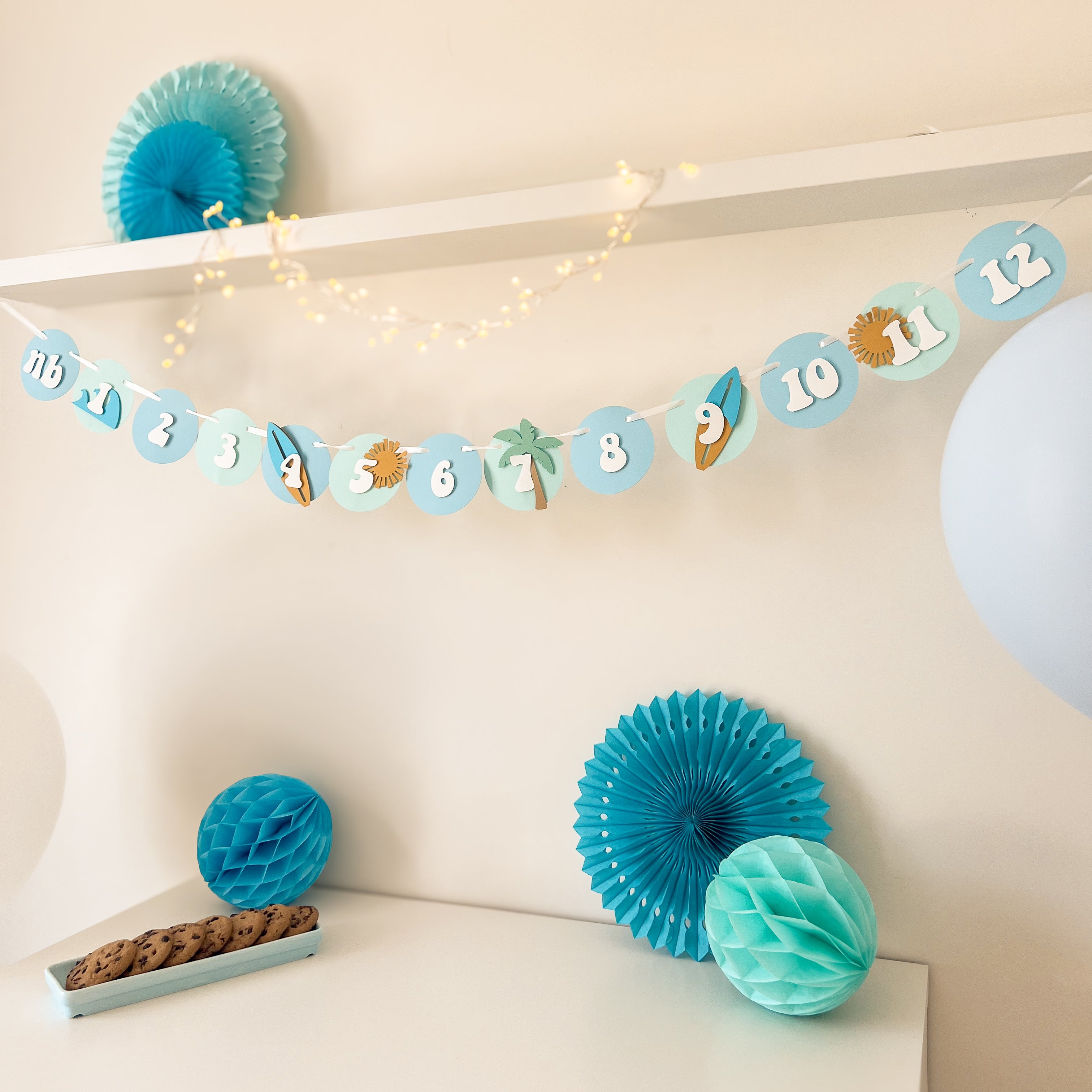 Surf 12 Month Photo Banner Surf theme The Big One Surfboat