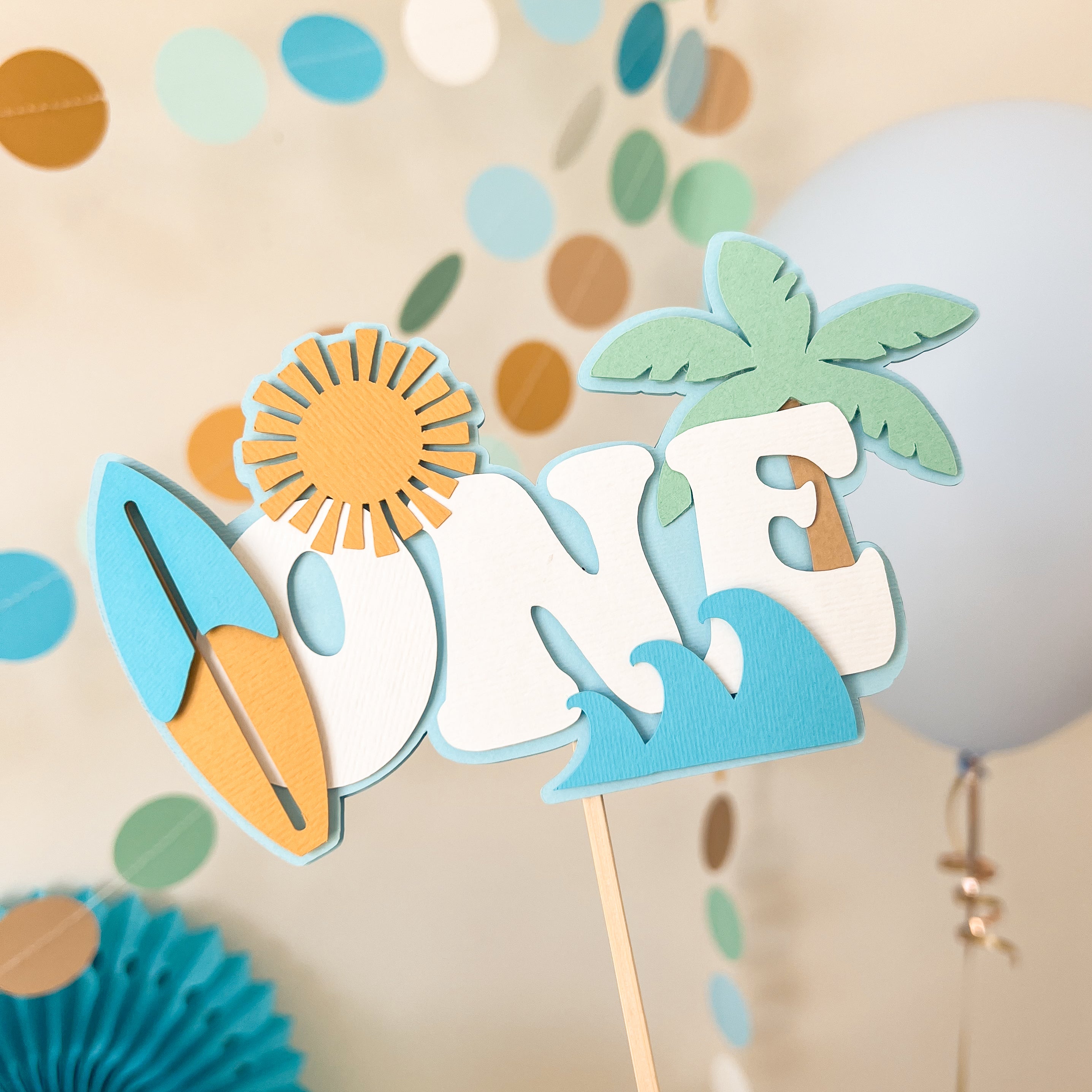 Surfboard Cake Topper
