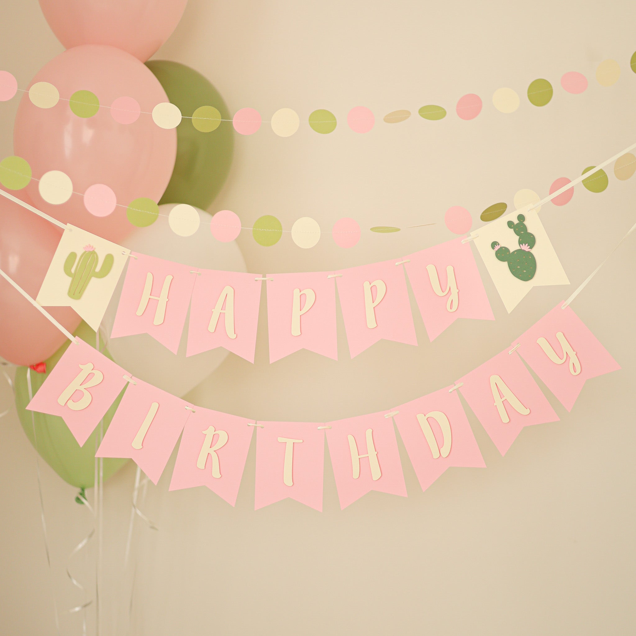 Cactus Girl Birthday Banner, One Prickly Pair First Birthday Decorations, Desert Party Decor