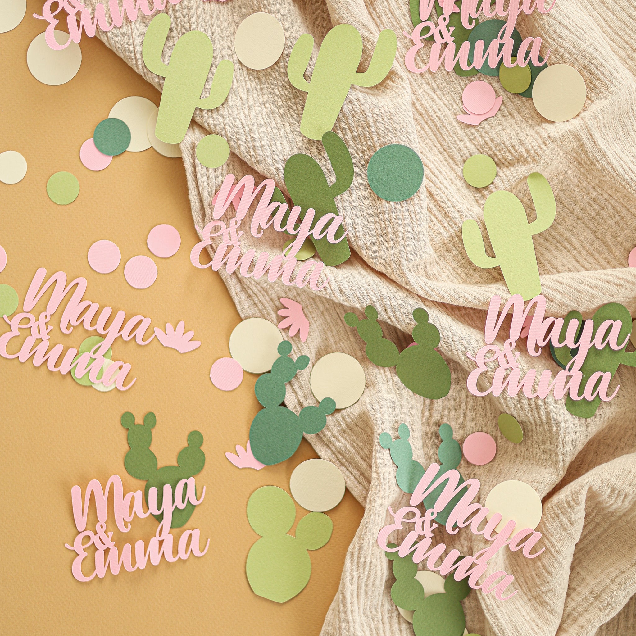 Cactus Confetti, Fiesta Baby Shower Decorations, One Prickly Pair, Desert Themed Party, Succulent Party