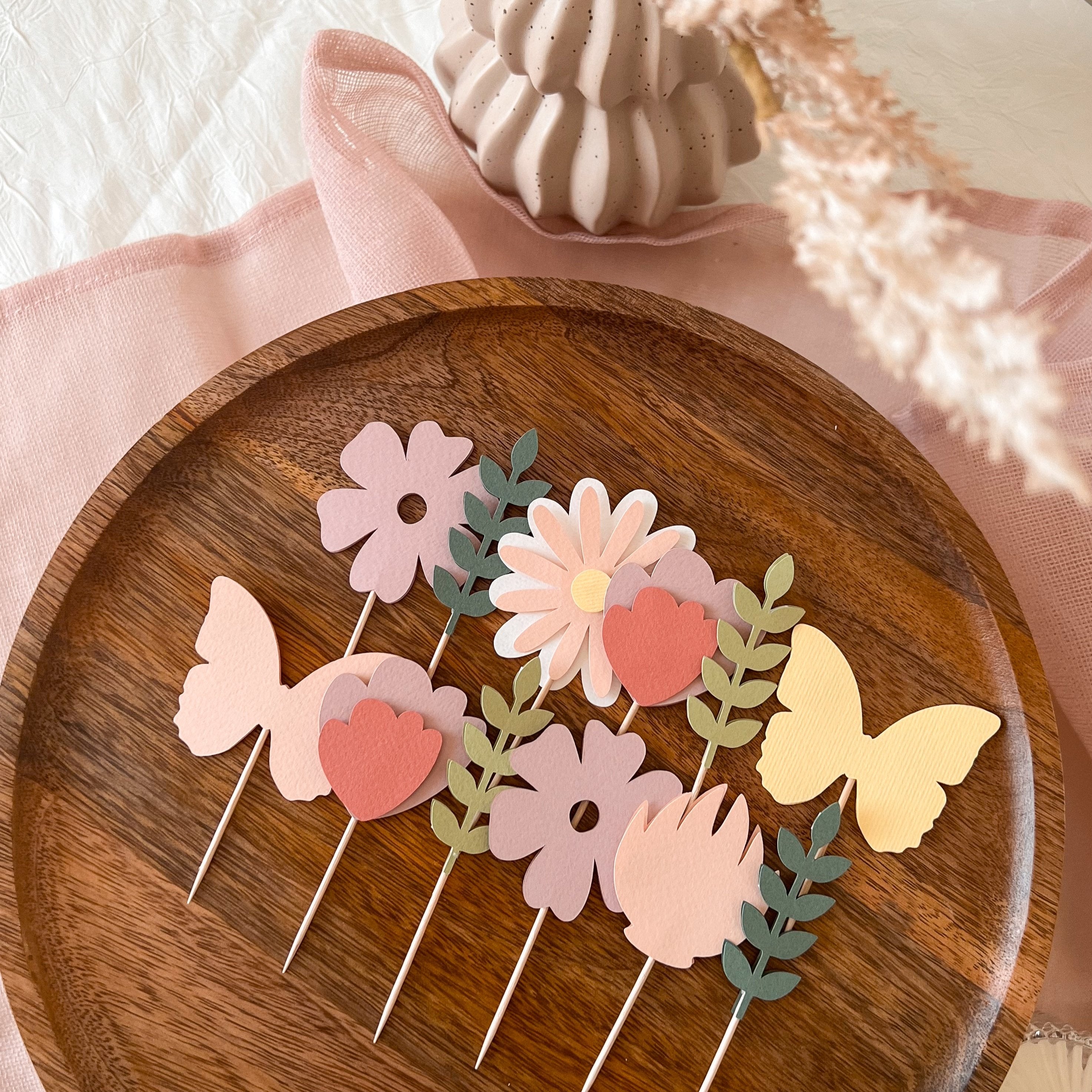 Wildflower Cupcake Toppers